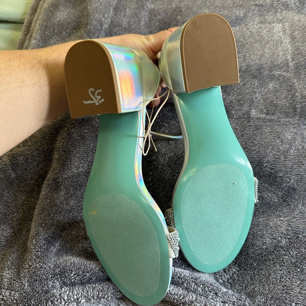 Betsey Johnson Silver Women's Sandals - Picture 3 of 3